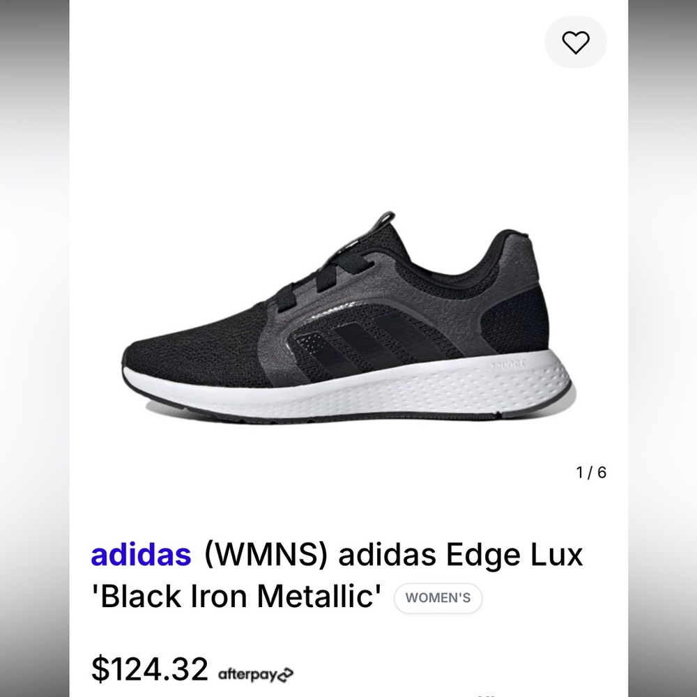 Adidas Edge Lux Women's Black and Gray Athletic Shoes